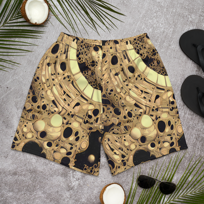 Men's Athletic Shorts - Baroque Orbit