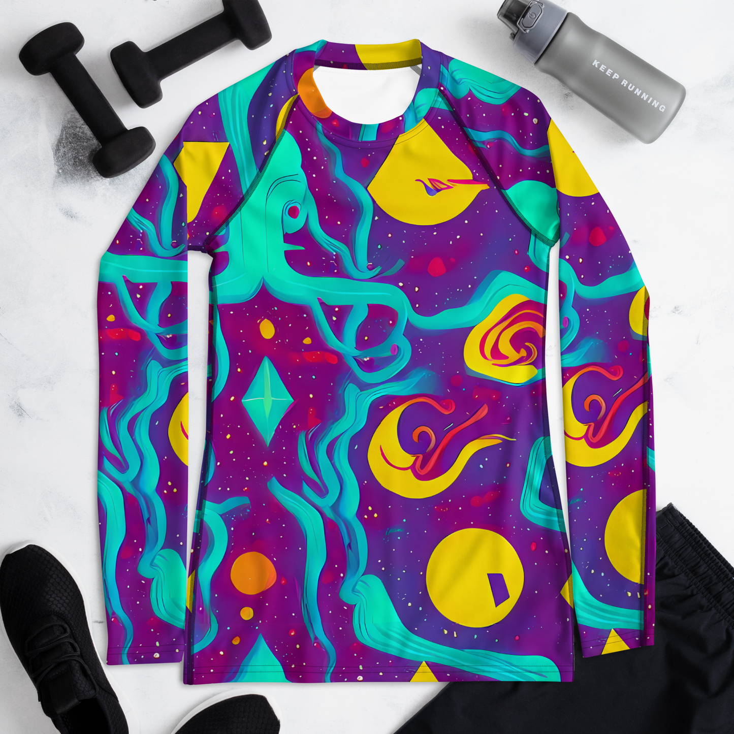 Women's Rash Guard - Cosmic Current