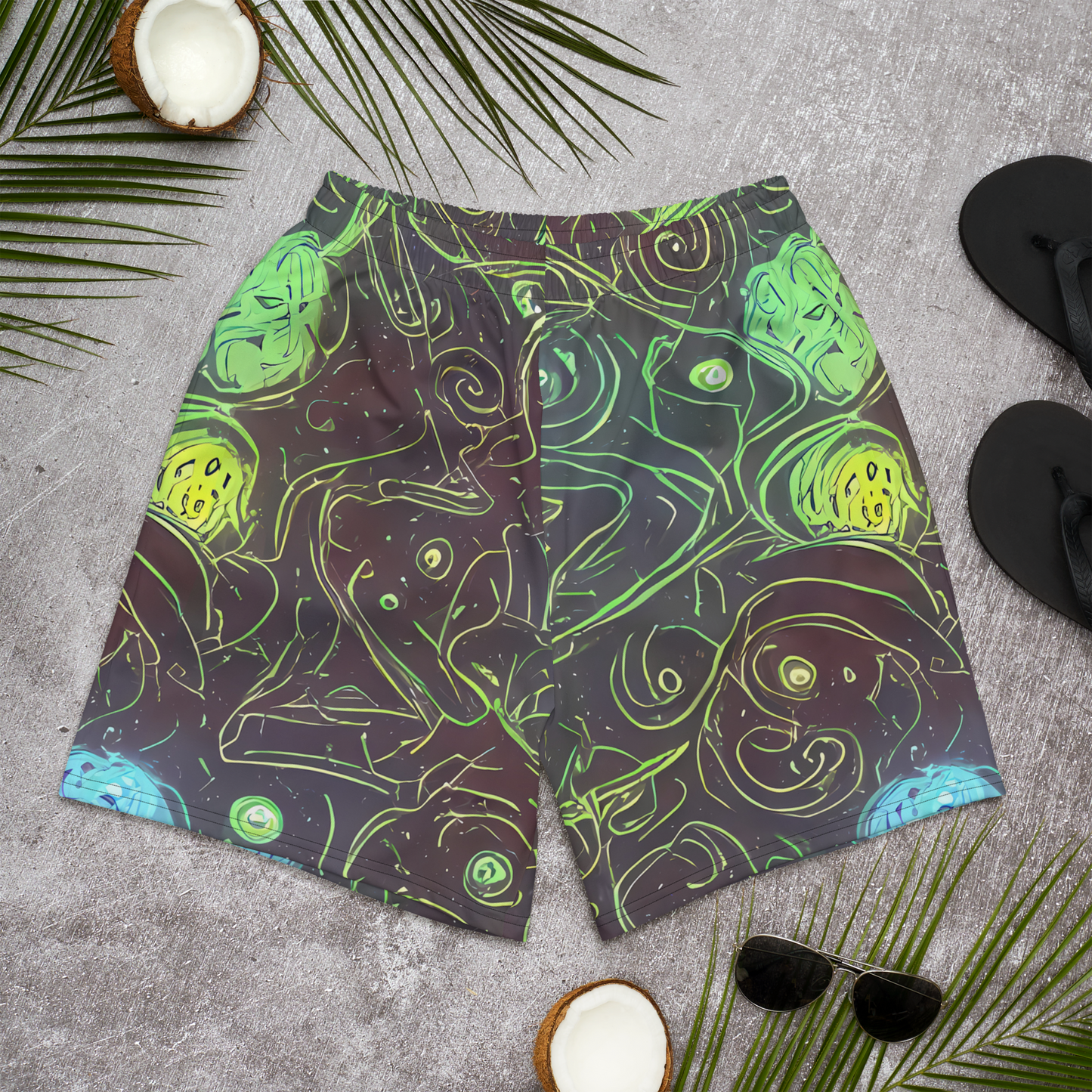 Men's Athletic Shorts - Starfield Scrolls