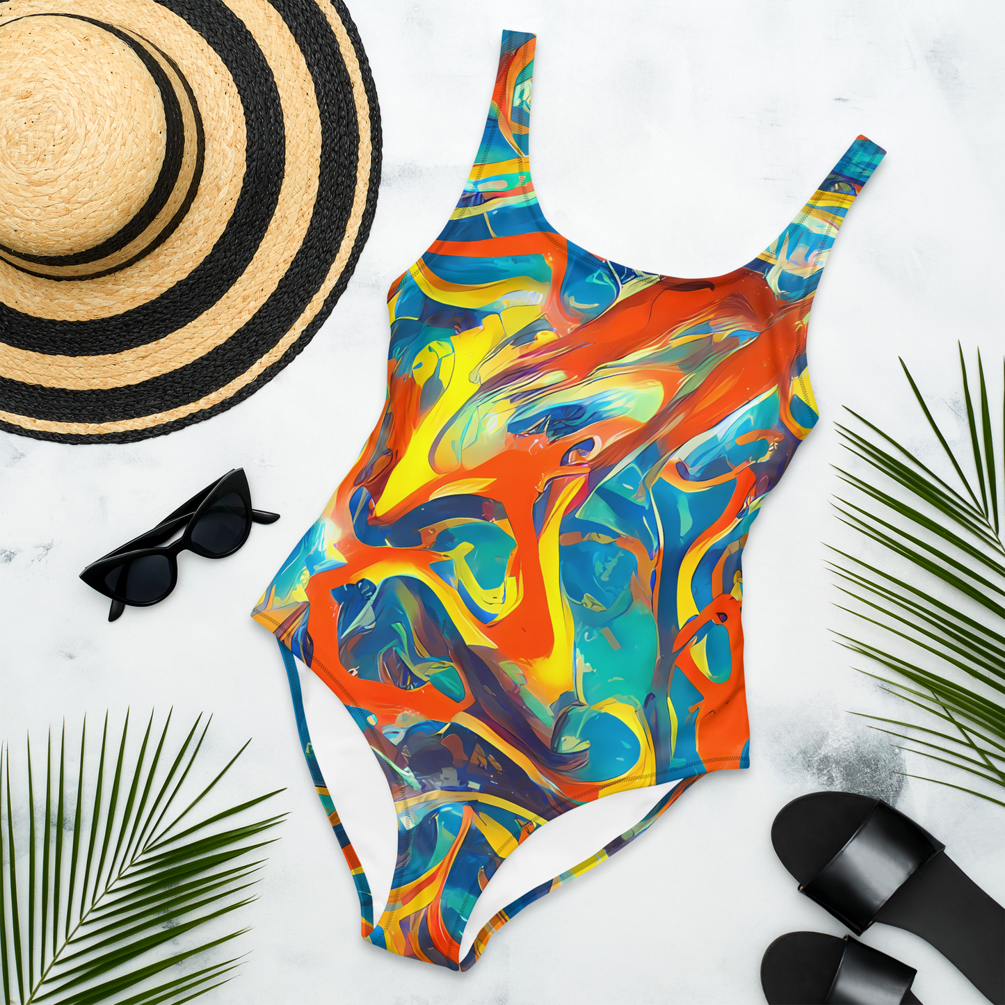 One-Piece Swimsuit - Chromatic Fusion