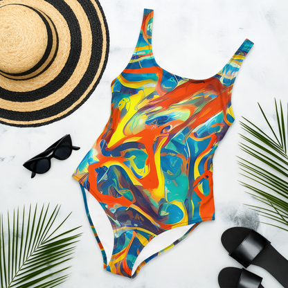 One-Piece Swimsuit - Chromatic Fusion