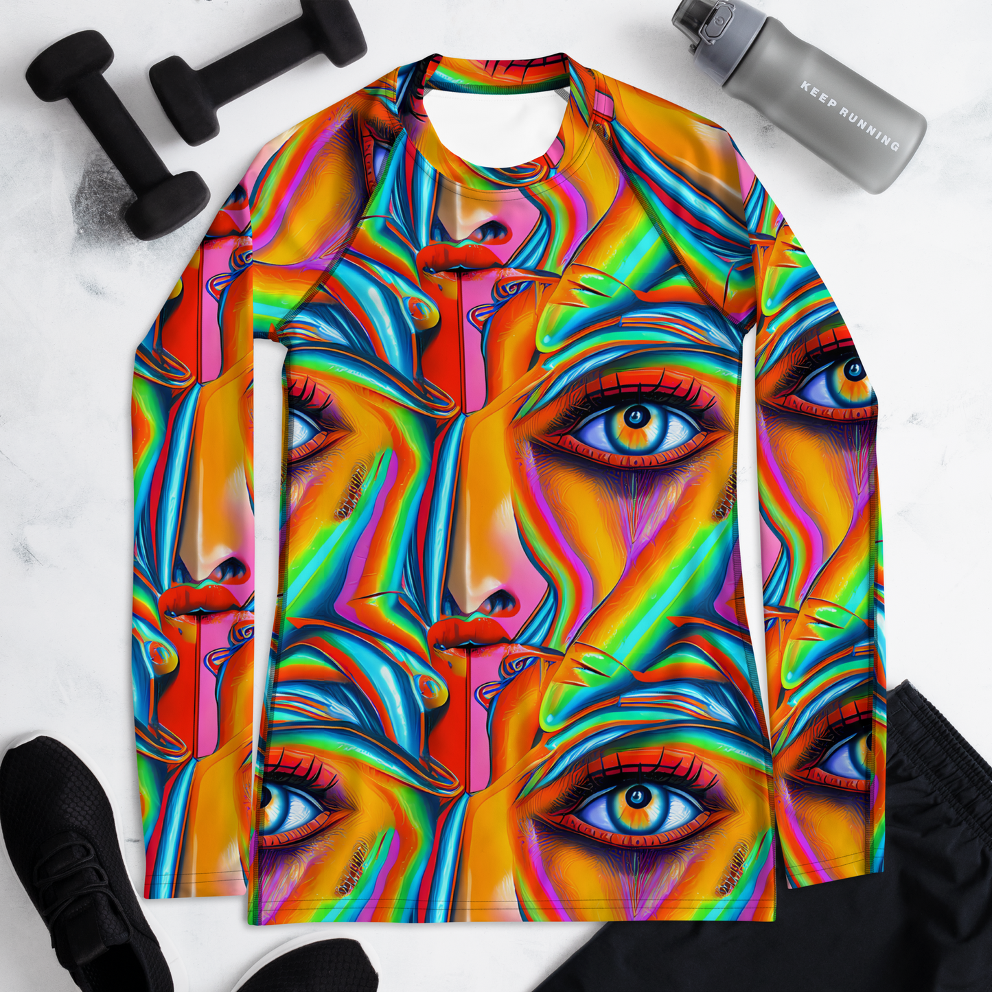 Women's Rash Guard - Kaleidovisions