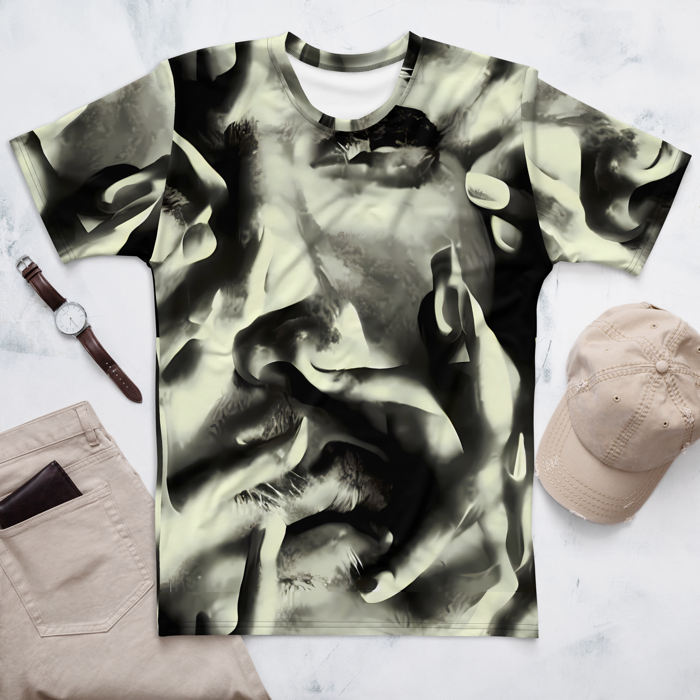 Men's Crew Neck T-Shirt - Shadowed Mystique