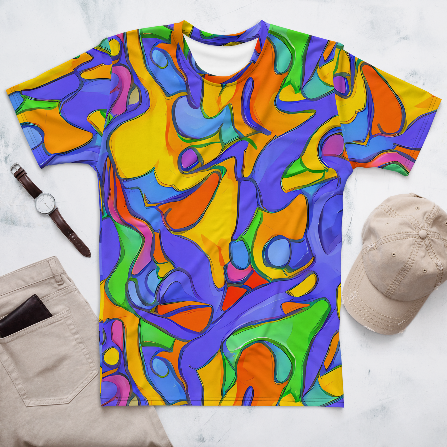 Men's Crew Neck T-Shirt - Joffe Swirl