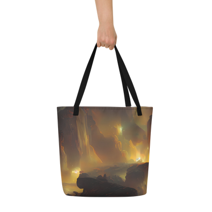 Large Tote Bag w/ Pocket - Solar Torrent