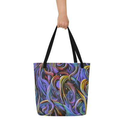 Large Tote Bag w/ Pocket - Tanning Twirl