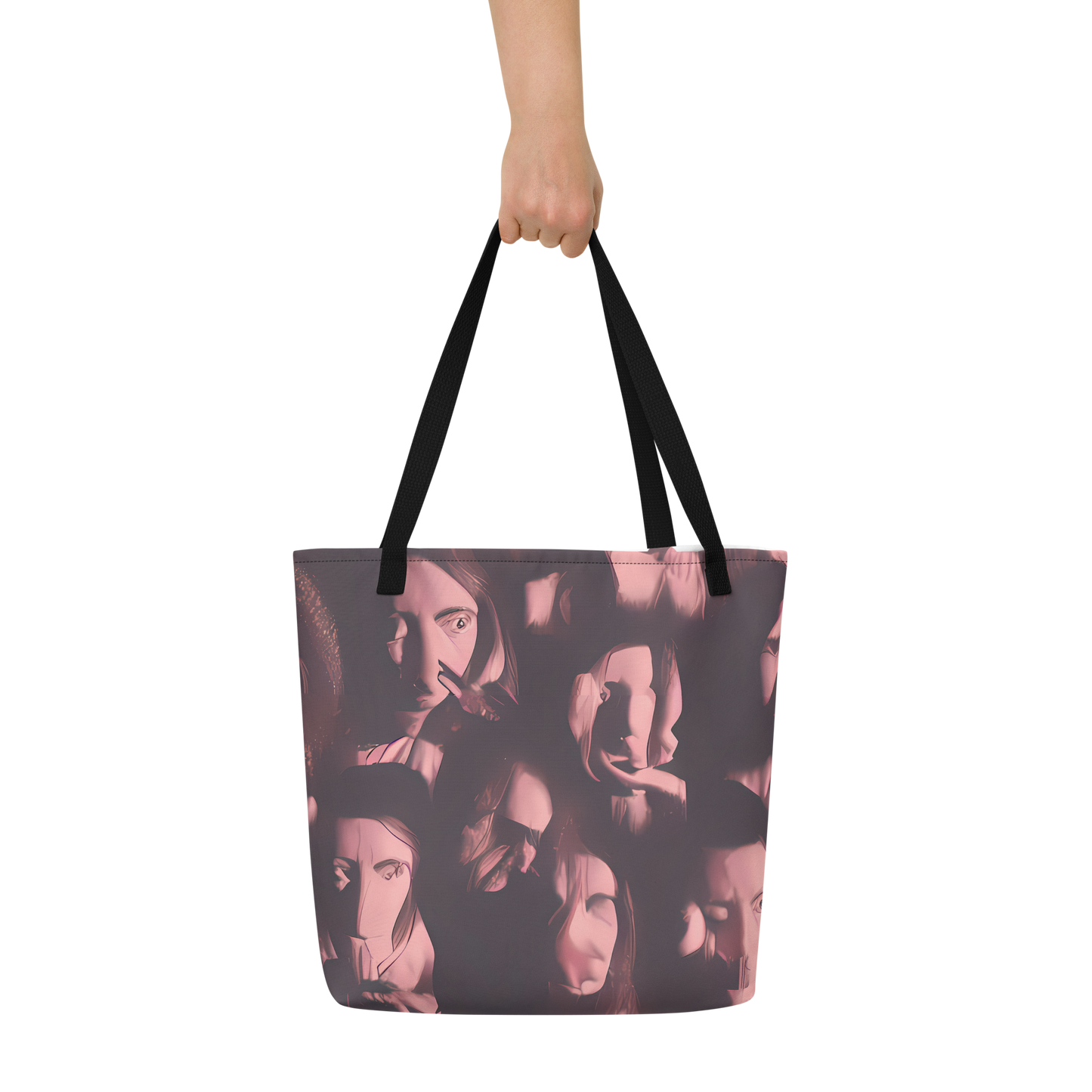 Large Tote Bag w/ Pocket - Portrait Whispers