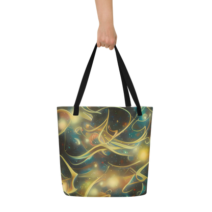 Large Tote Bag w/ Pocket - Whispering Galaxies