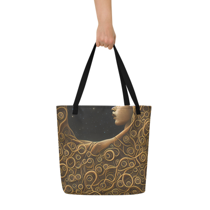 Large Tote Bag w/ Pocket - Ethereal Coils