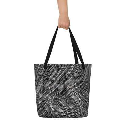 Large Tote Bag w/ Pocket - Wirth Waves