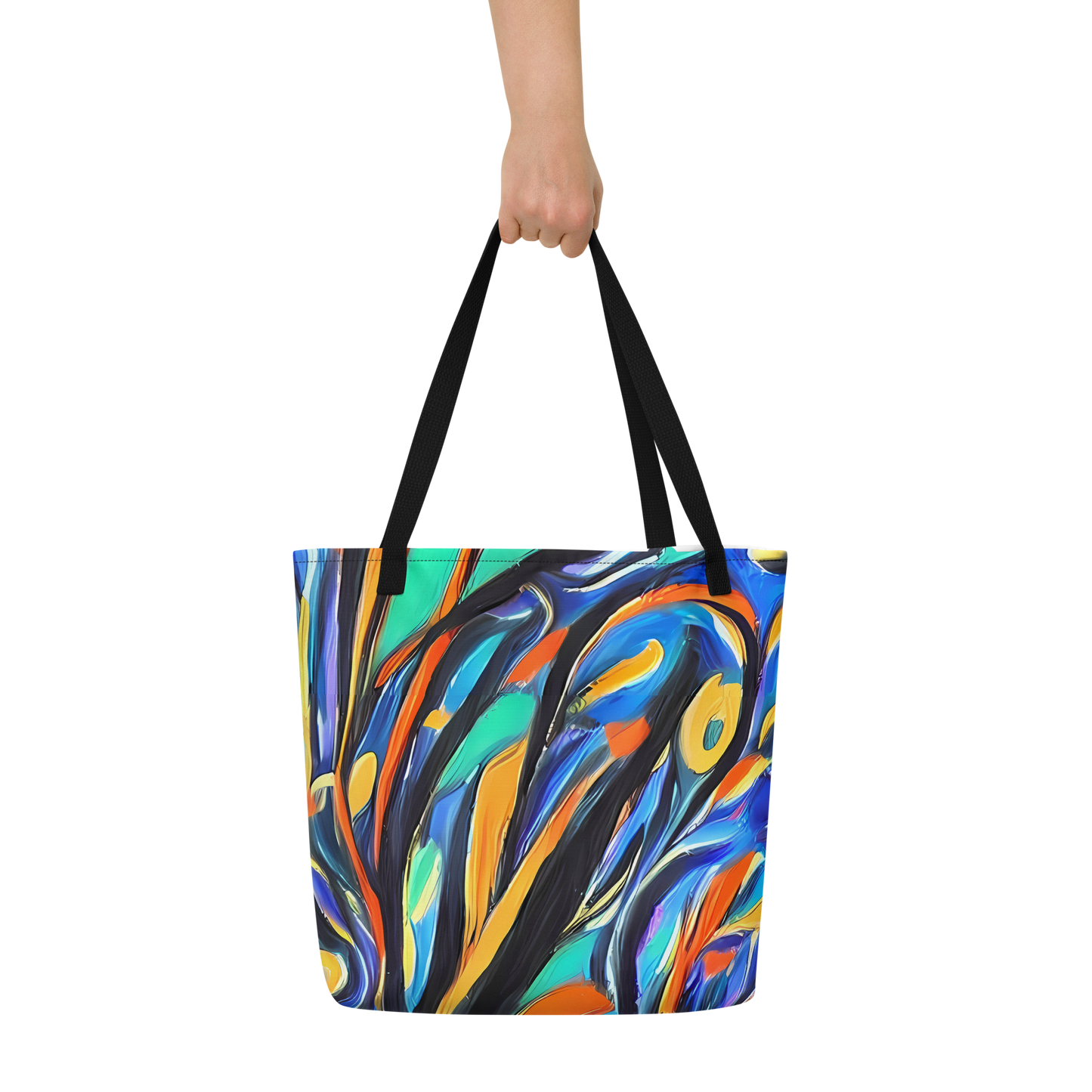 Large Tote Bag w/ Pocket - Carr's Whirl