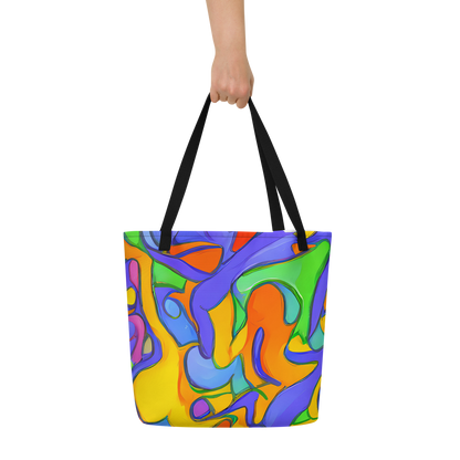 Large Tote Bag w/ Pocket - Joffe Swirl