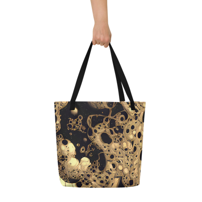 Large Tote Bag w/ Pocket - Baroque Orbit