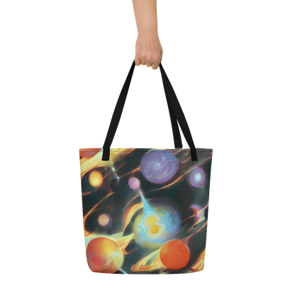 Large Tote Bag w/ Pocket - Fabritius Fantasy