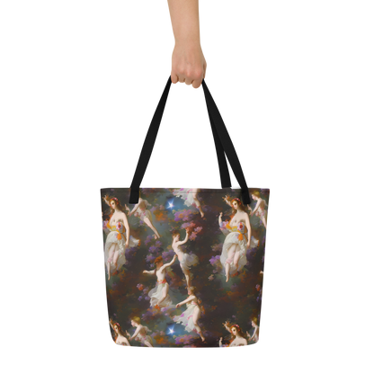 Large Tote Bag w/ Pocket - Winterhalter Whimsy