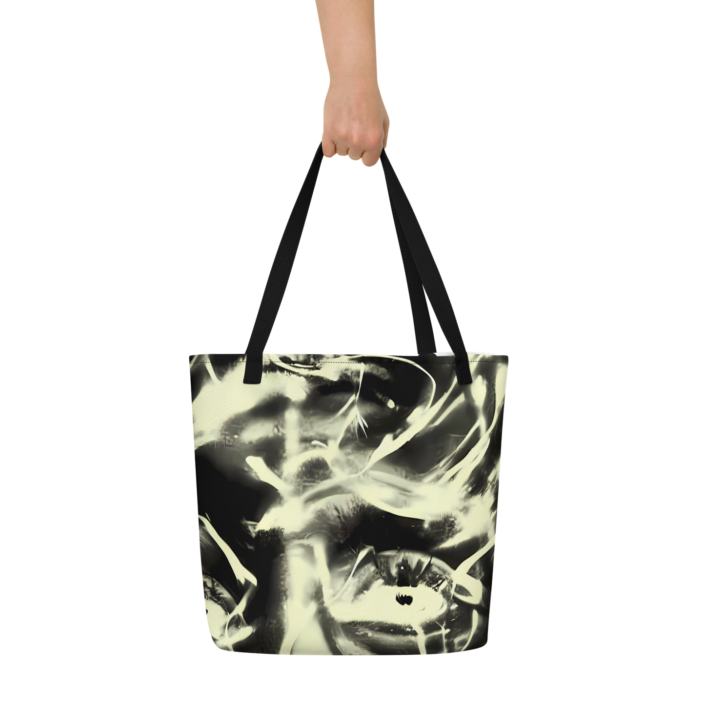 Large Tote Bag w/ Pocket - Visionary Flux