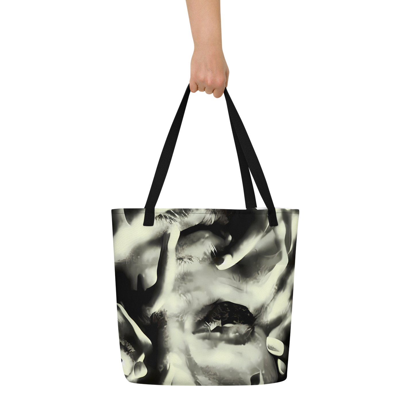 Large Tote Bag w/ Pocket - Shadowed Mystique