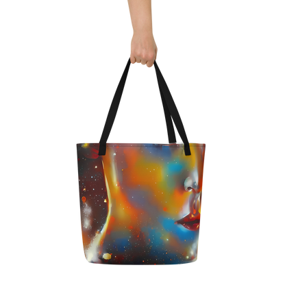 Large Tote Bag w/ Pocket - Celestial Vogue