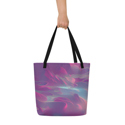 Large Tote Bag w/ Pocket - Dreamscape Swirl