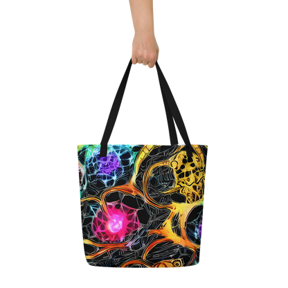 Large Tote Bag w/ Pocket - Psychedelic Pulsar