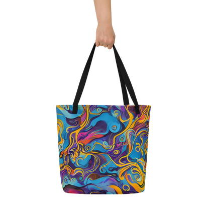 Large Tote Bag w/ Pocket - Cecily's Whorl