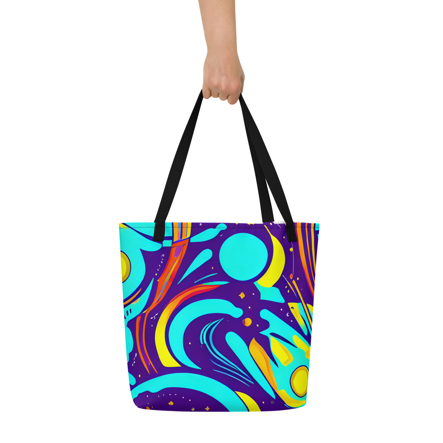 Large Tote Bag w/ Pocket - Blasted Bazaar