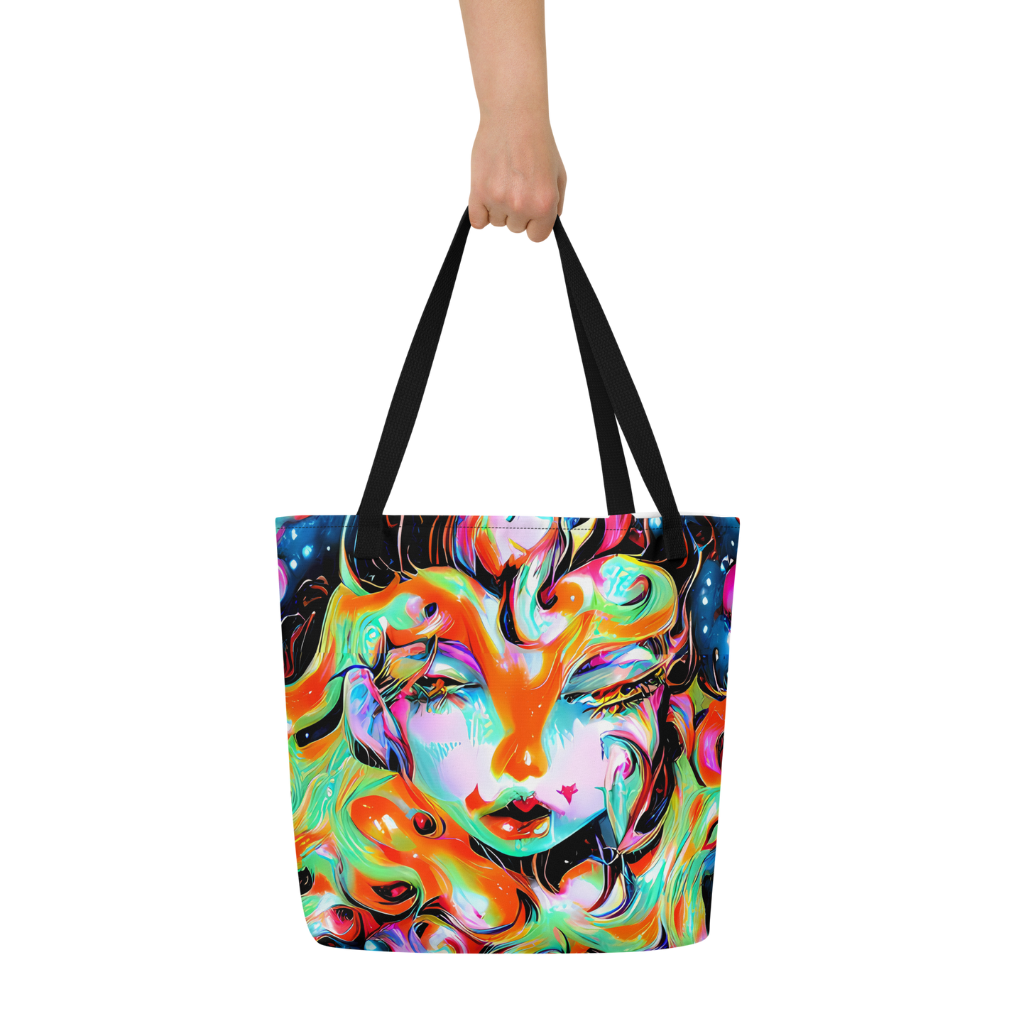 Large Tote Bag w/ Pocket - Viveros Vortex