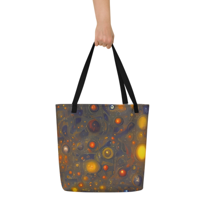 Large Tote Bag w/ Pocket - Chromal Flux