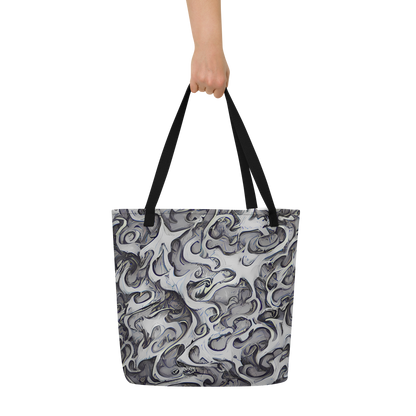 Large Tote Bag w/ Pocket - Mashburn Swirls