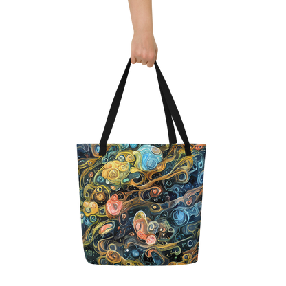 Large Tote Bag w/ Pocket - Wild Cosmos