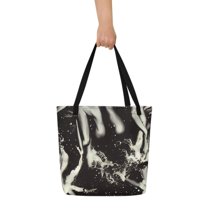 Large Tote Bag w/ Pocket - Newton's Silhouette