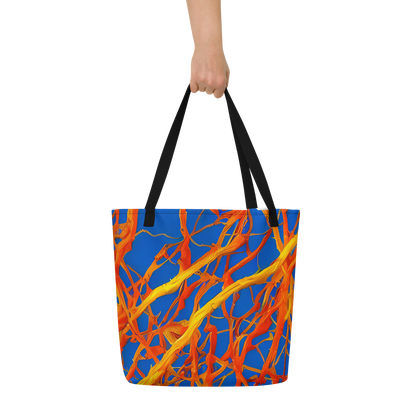 Large Tote Bag w/ Pocket - Vivid Plexus