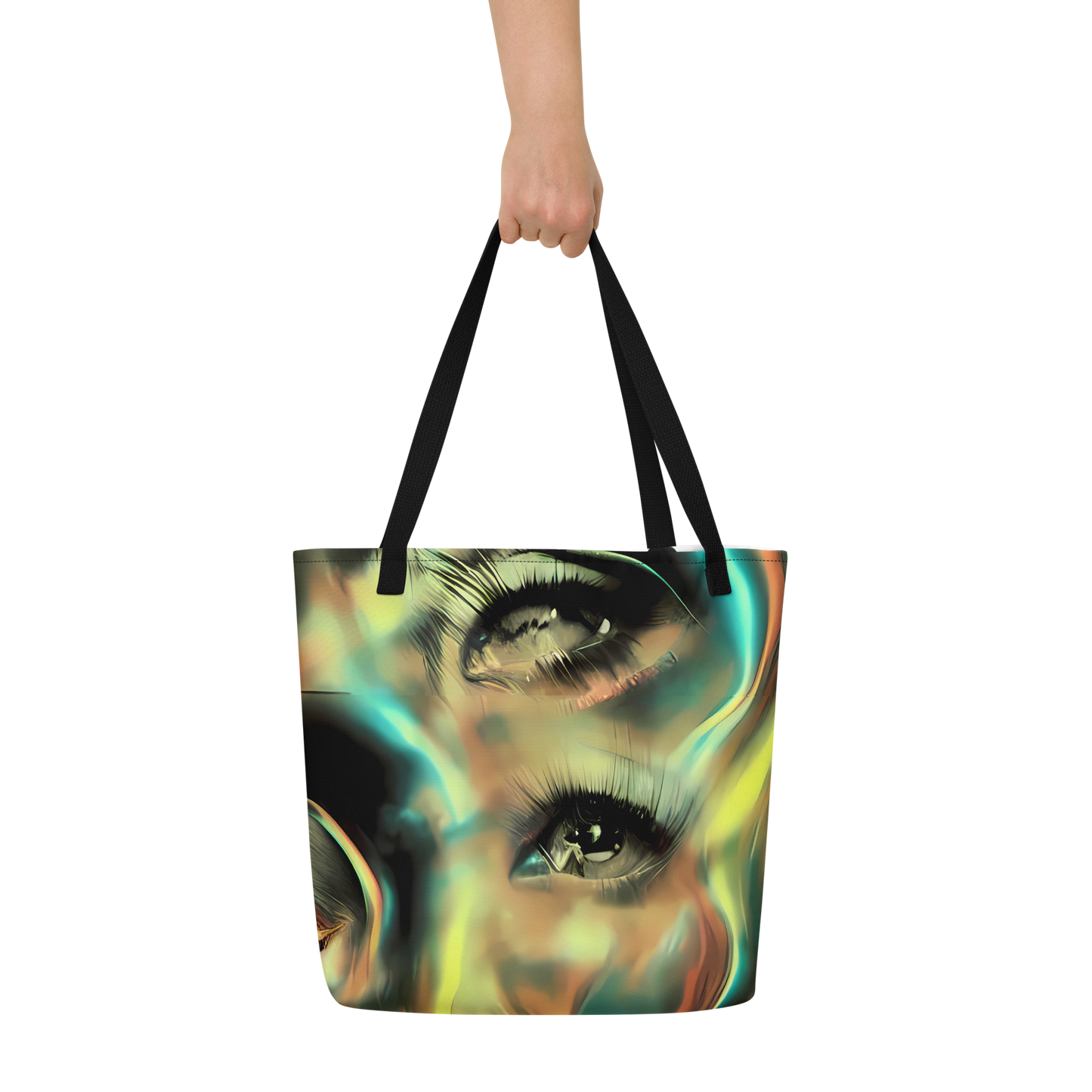 Large Tote Bag w/ Pocket - Newtonian Visage