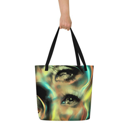 Large Tote Bag w/ Pocket - Newtonian Visage