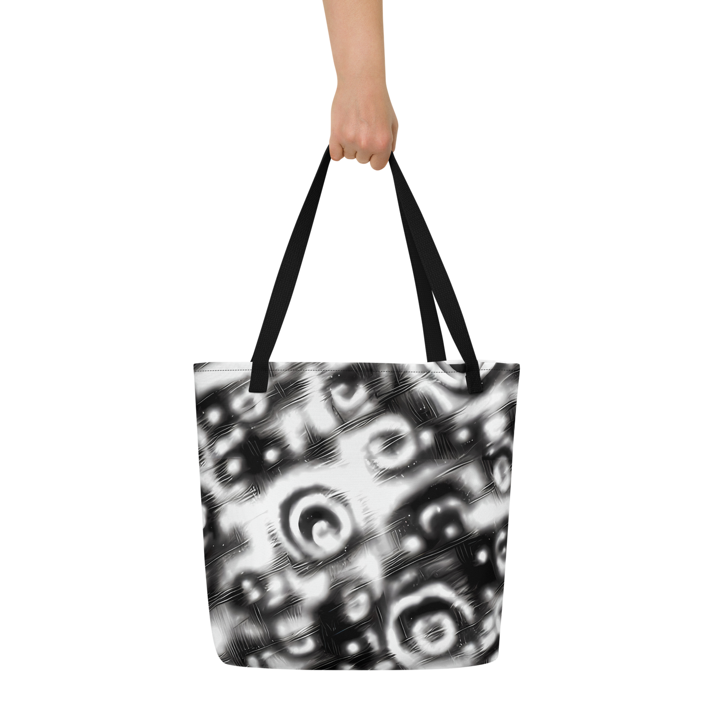 Large Tote Bag w/ Pocket - Bernhard Swirl