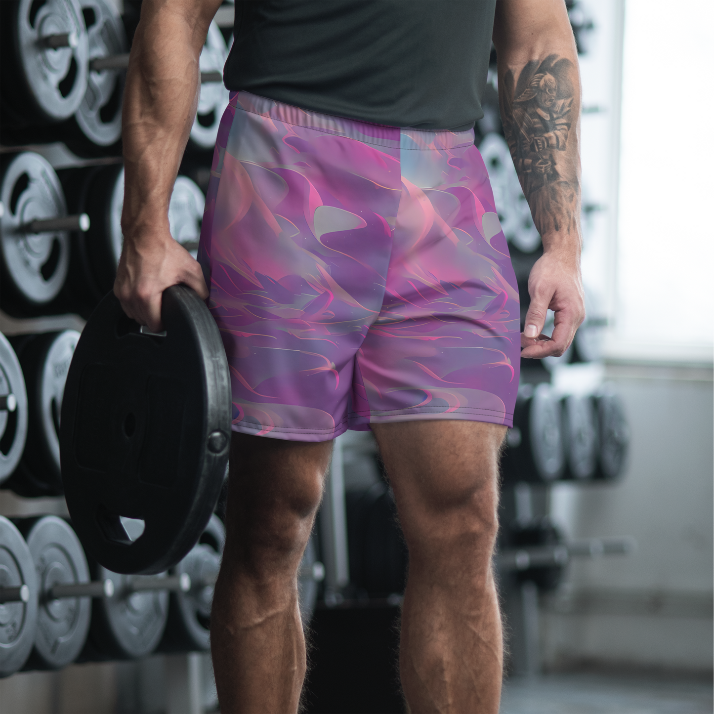 Men's Athletic Shorts - Dreamscape Swirl