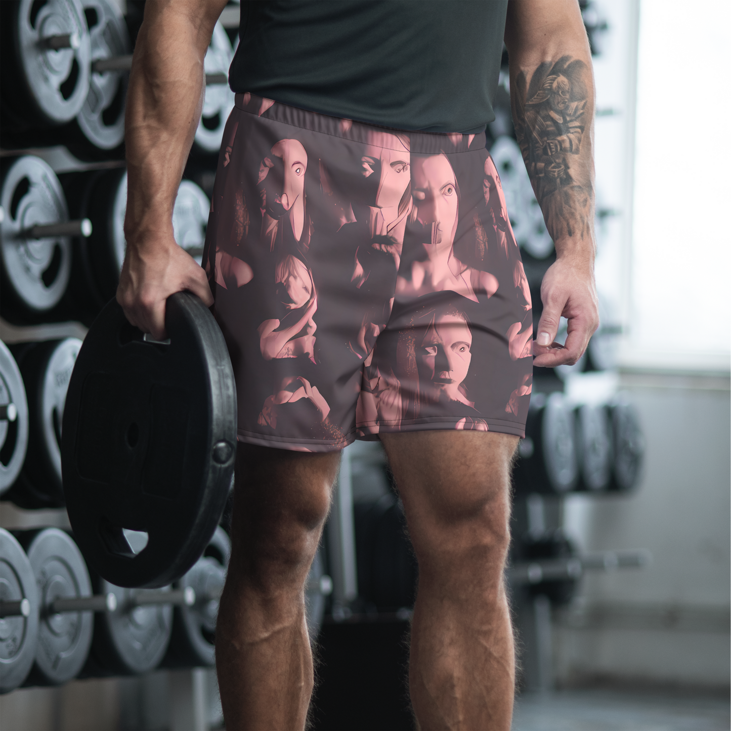 Men's Athletic Shorts - Portrait Whispers