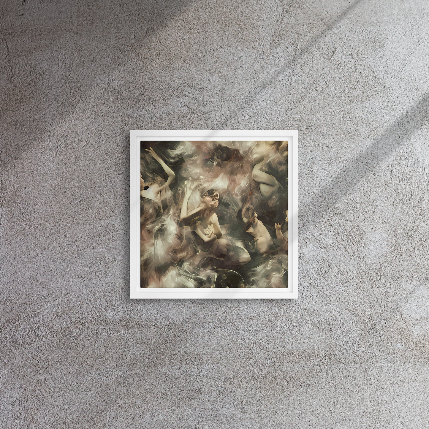 Framed Canvas - Ceramic Swirl