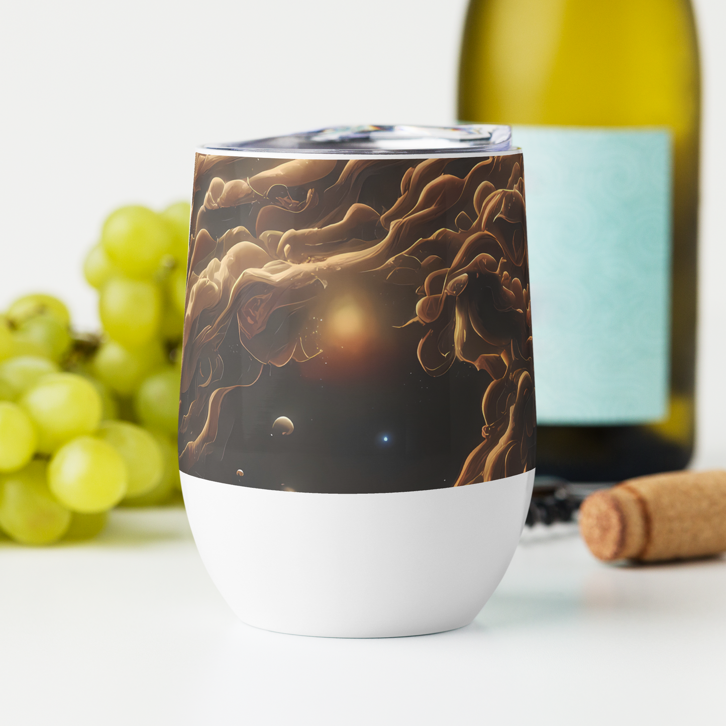 Wine Tumbler - Ether Tangle