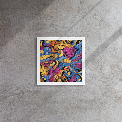 Framed Canvas - Bosschaert Whorls