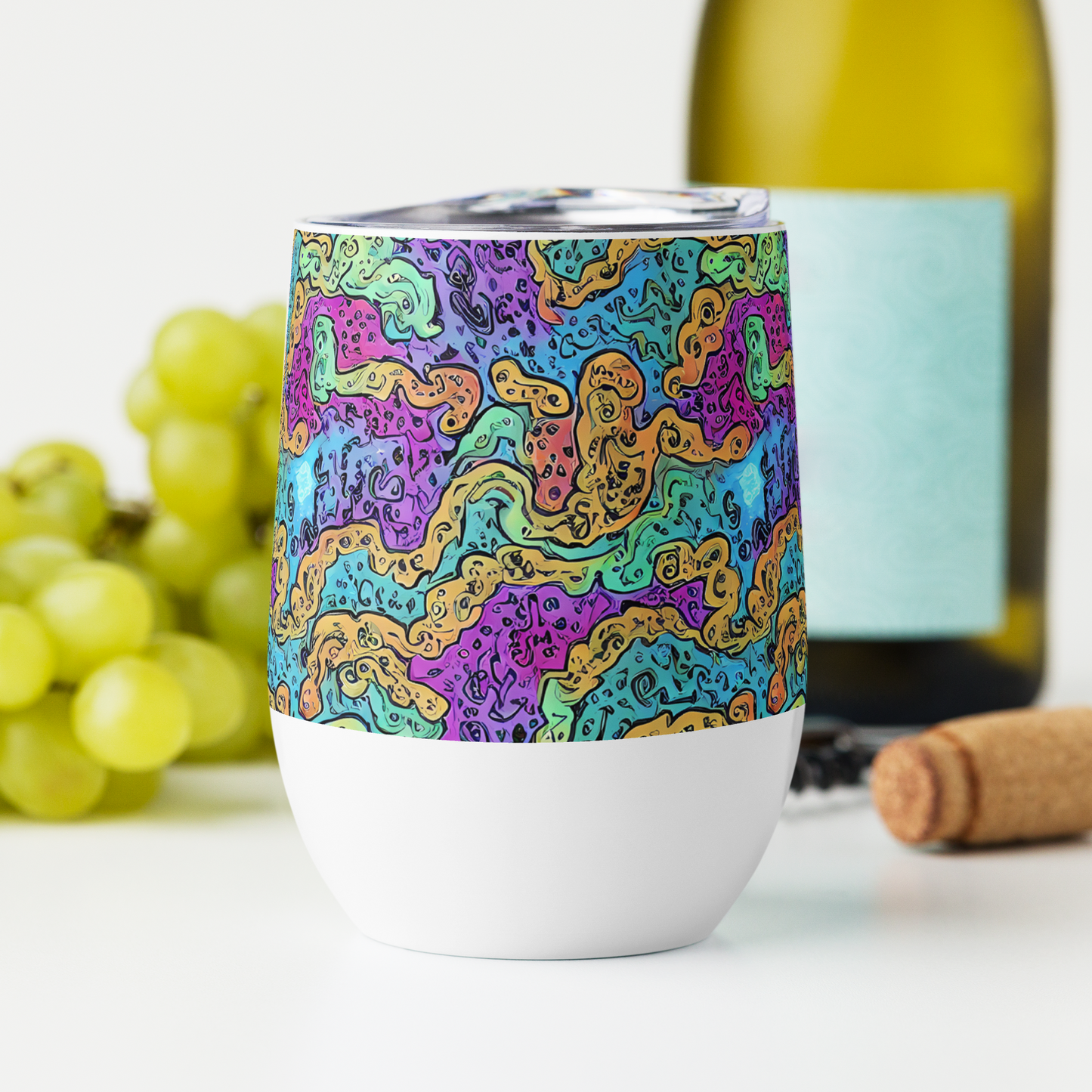 Wine Tumbler - Intergalactic Graffiti