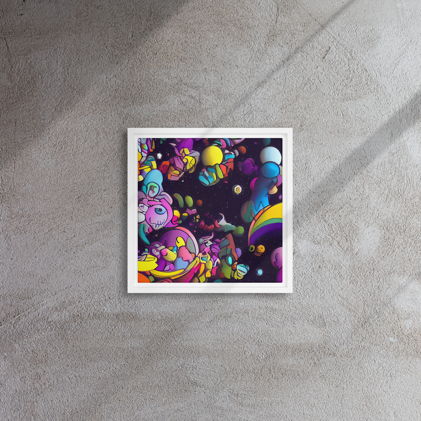 Framed Canvas - Galactic Playground