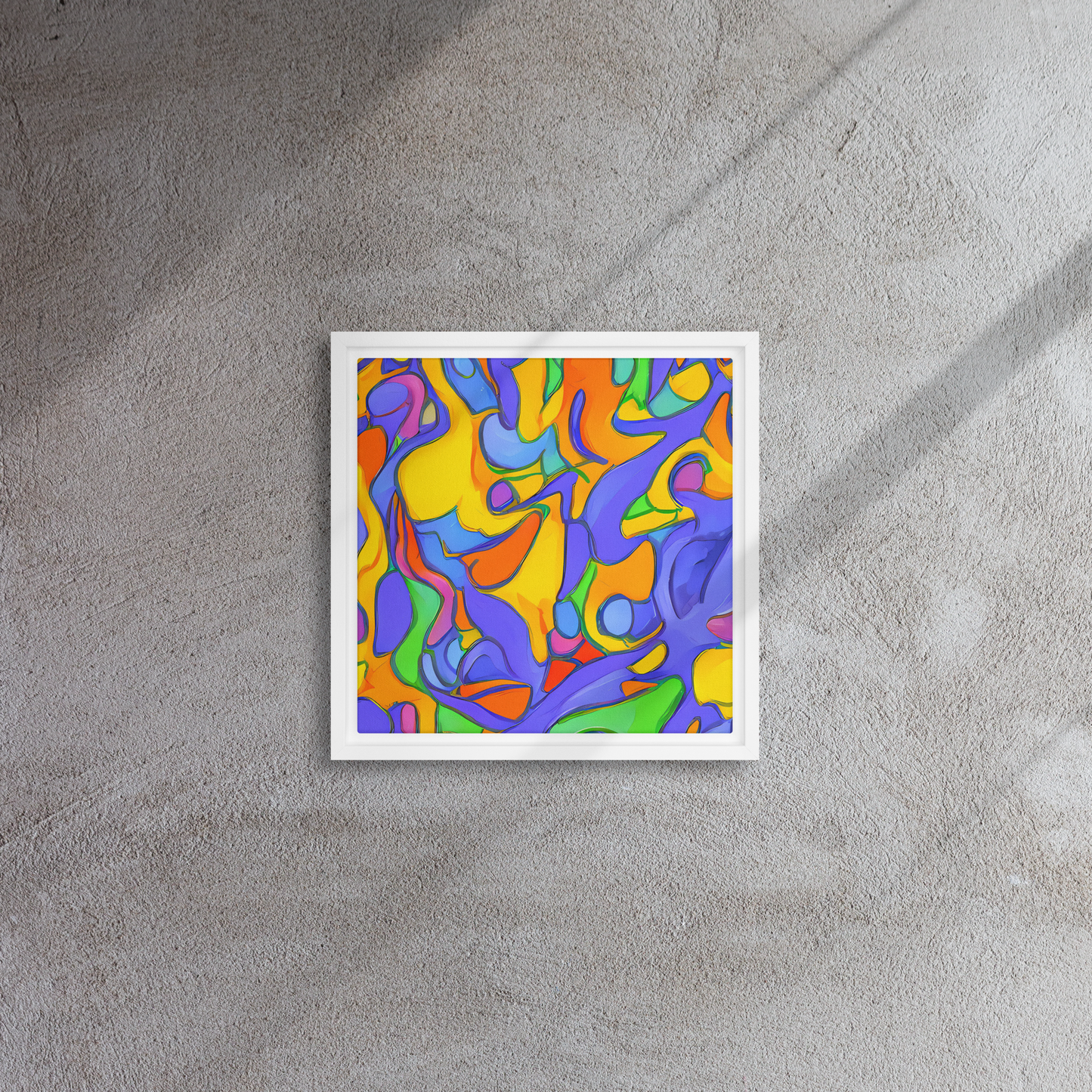 Framed Canvas - Joffe Swirl