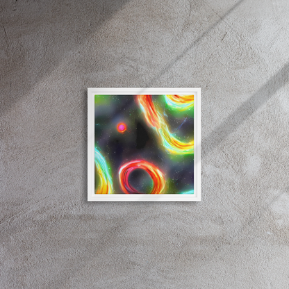 Framed Canvas - Sherwood Swirl