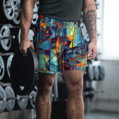 Men's Athletic Shorts - Abstract Eddy