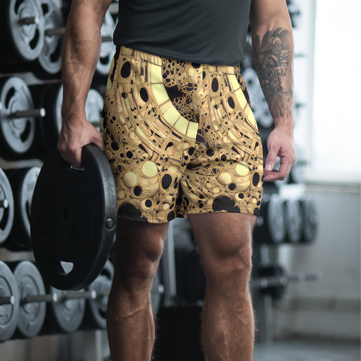 Men's Athletic Shorts - Baroque Orbit