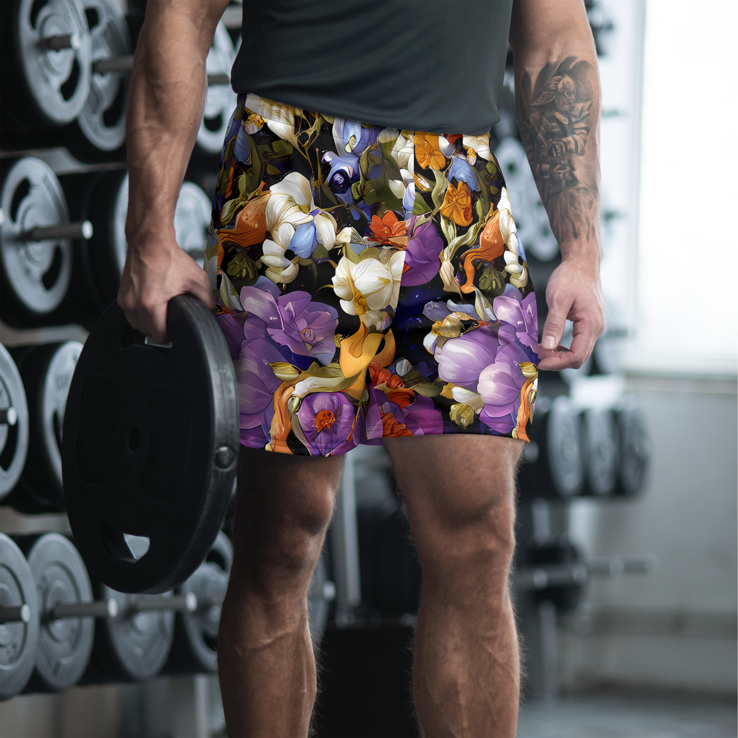 Men's Athletic Shorts - Blooming Cosmos