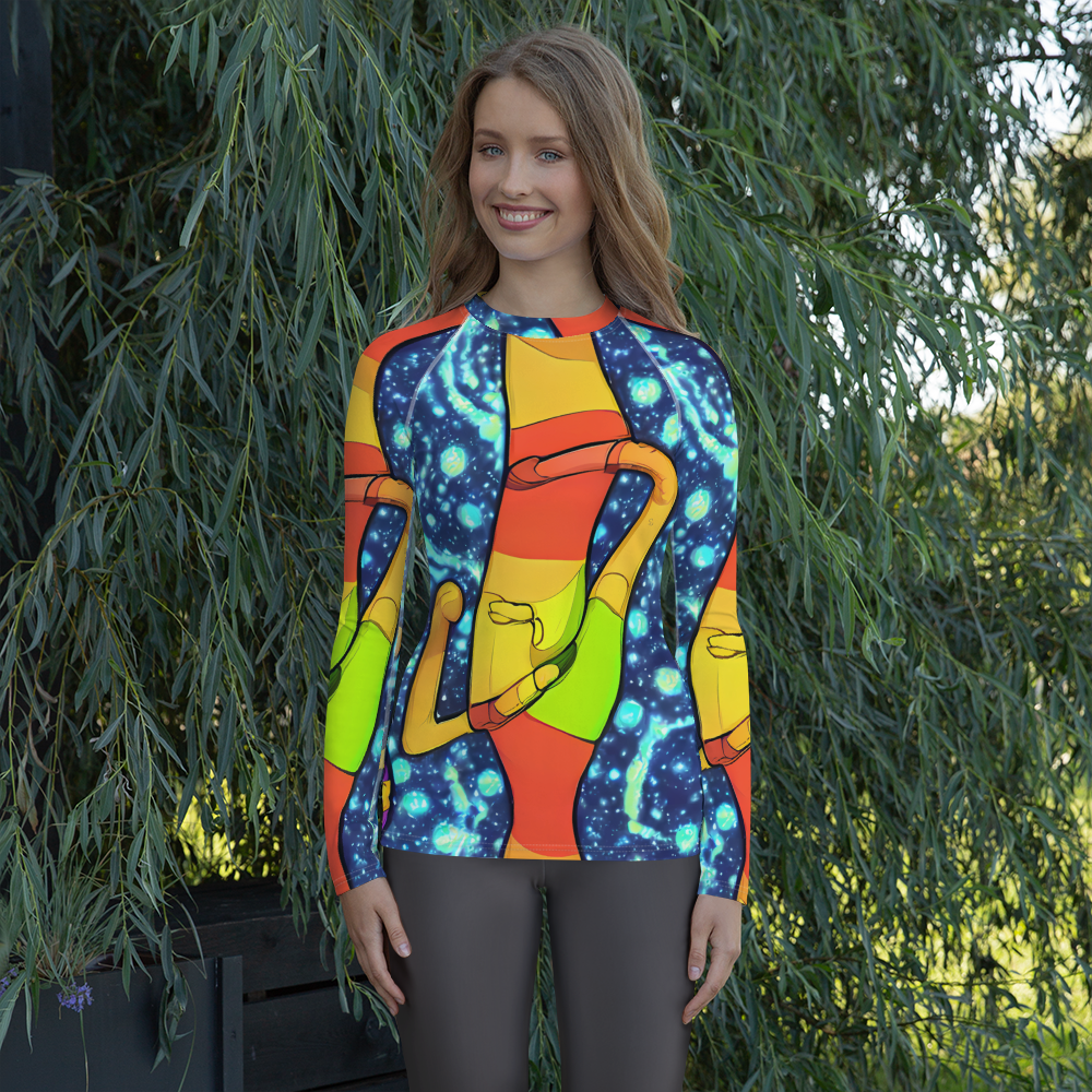 Women's Rash Guard - Cosmic Siblings