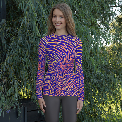 Women's Rash Guard - Vortex Strands