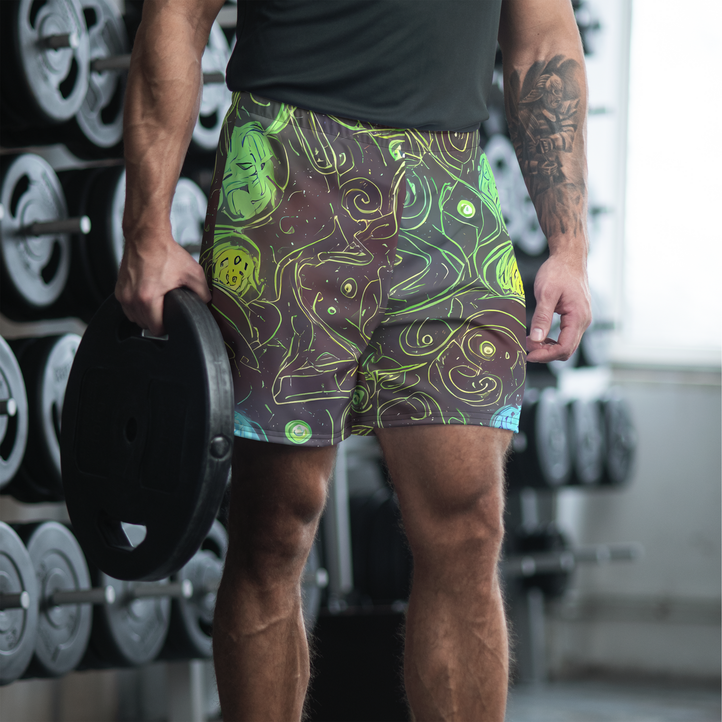 Men's Athletic Shorts - Starfield Scrolls